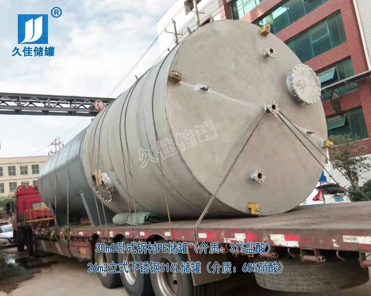 江西30立方鹽酸儲罐和26立方硝酸儲罐廠家哪家好？